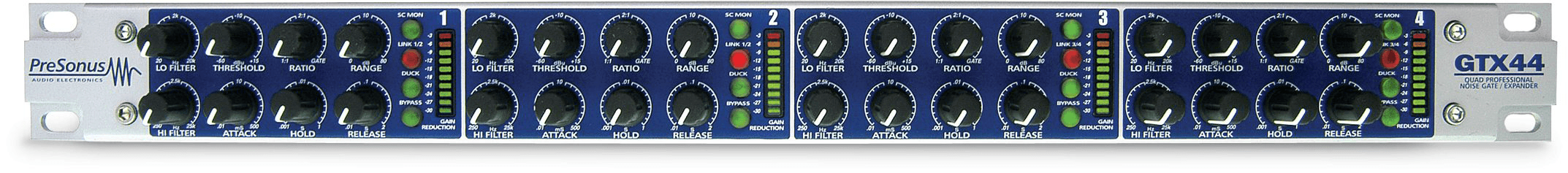 Studio One GTX44 Expander/Gate noise gate 4 canaux 1U