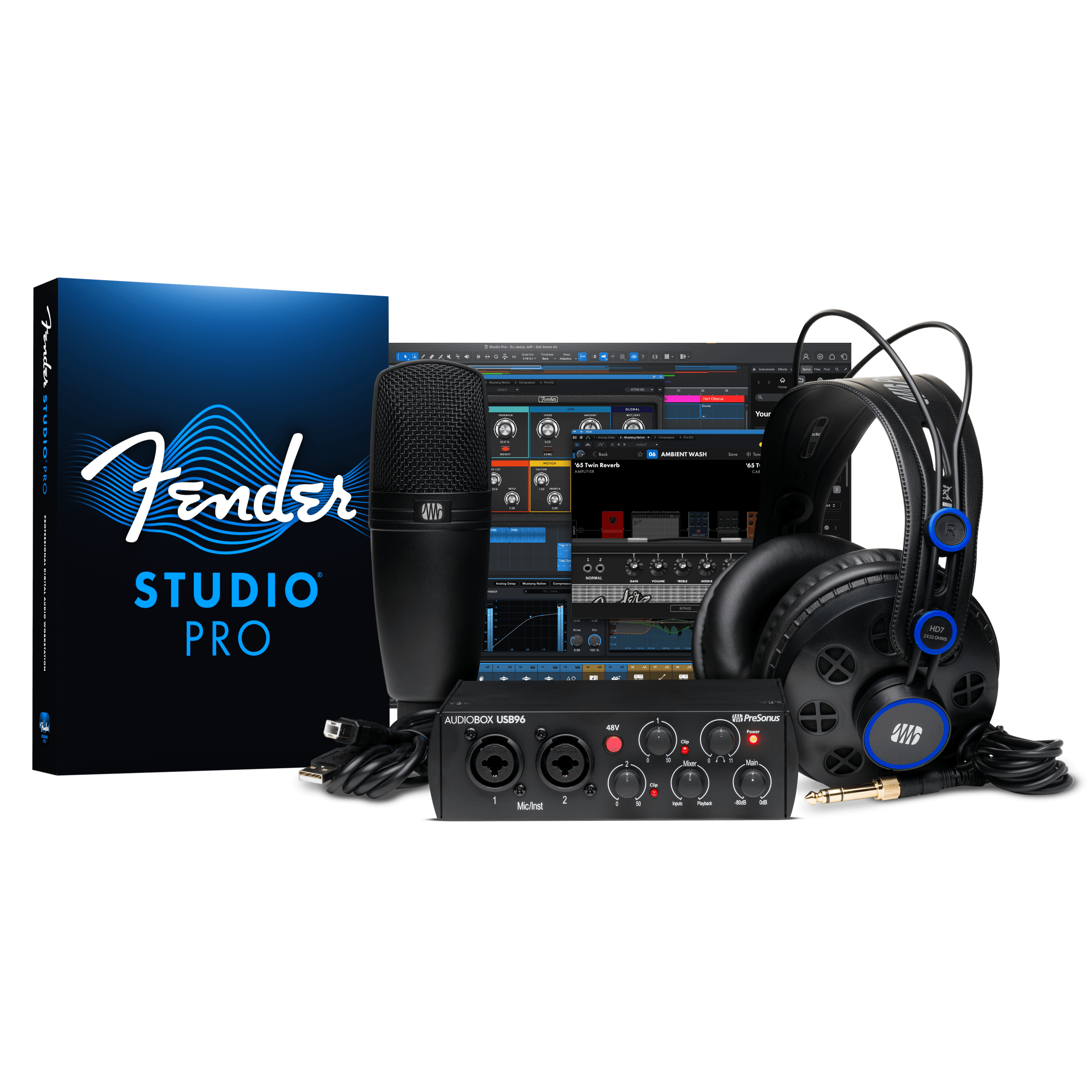 Studio One AudioBox Series USB 96 Studio 25th carte son noir