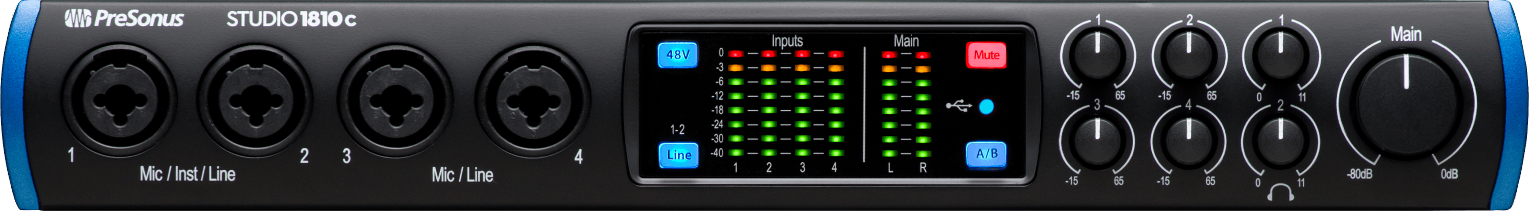 Studio One Studio 1810c interface audio USB préamplis XMAX