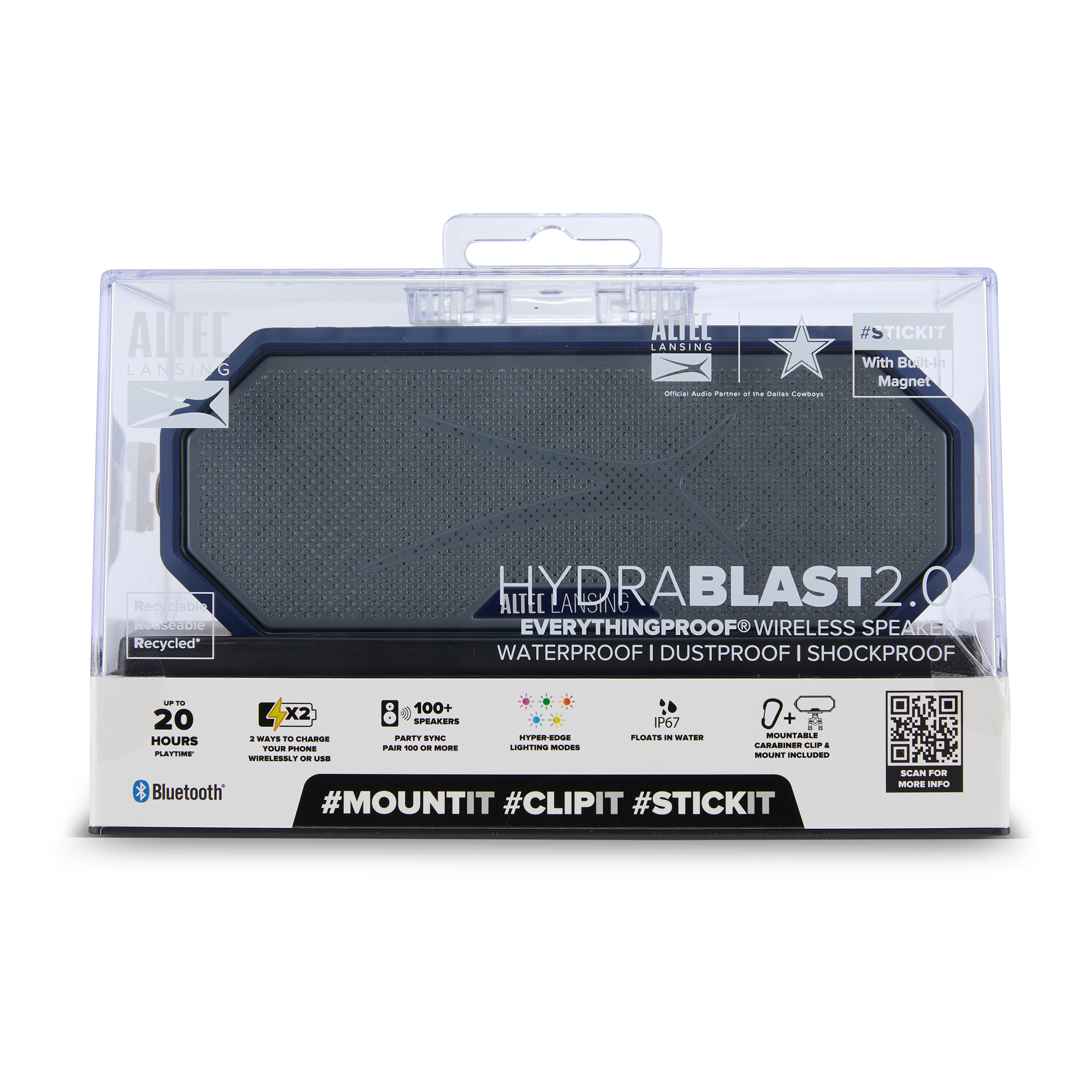 Altec Lansing HydraBlast 2.0 Enceinte Bluetooth Cowboys Bleue