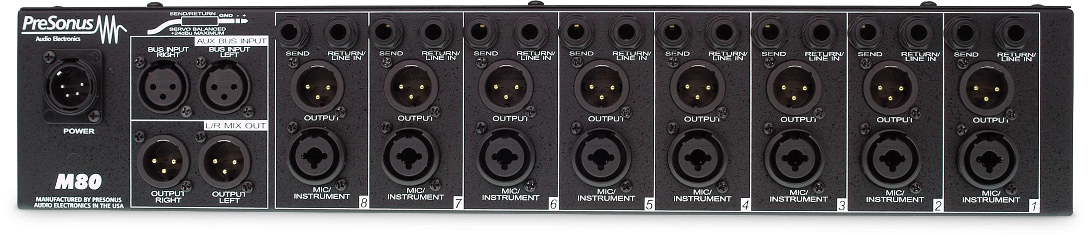 Studio One M80 Préampli micro 8 canaux IDSS warmth rack 2U