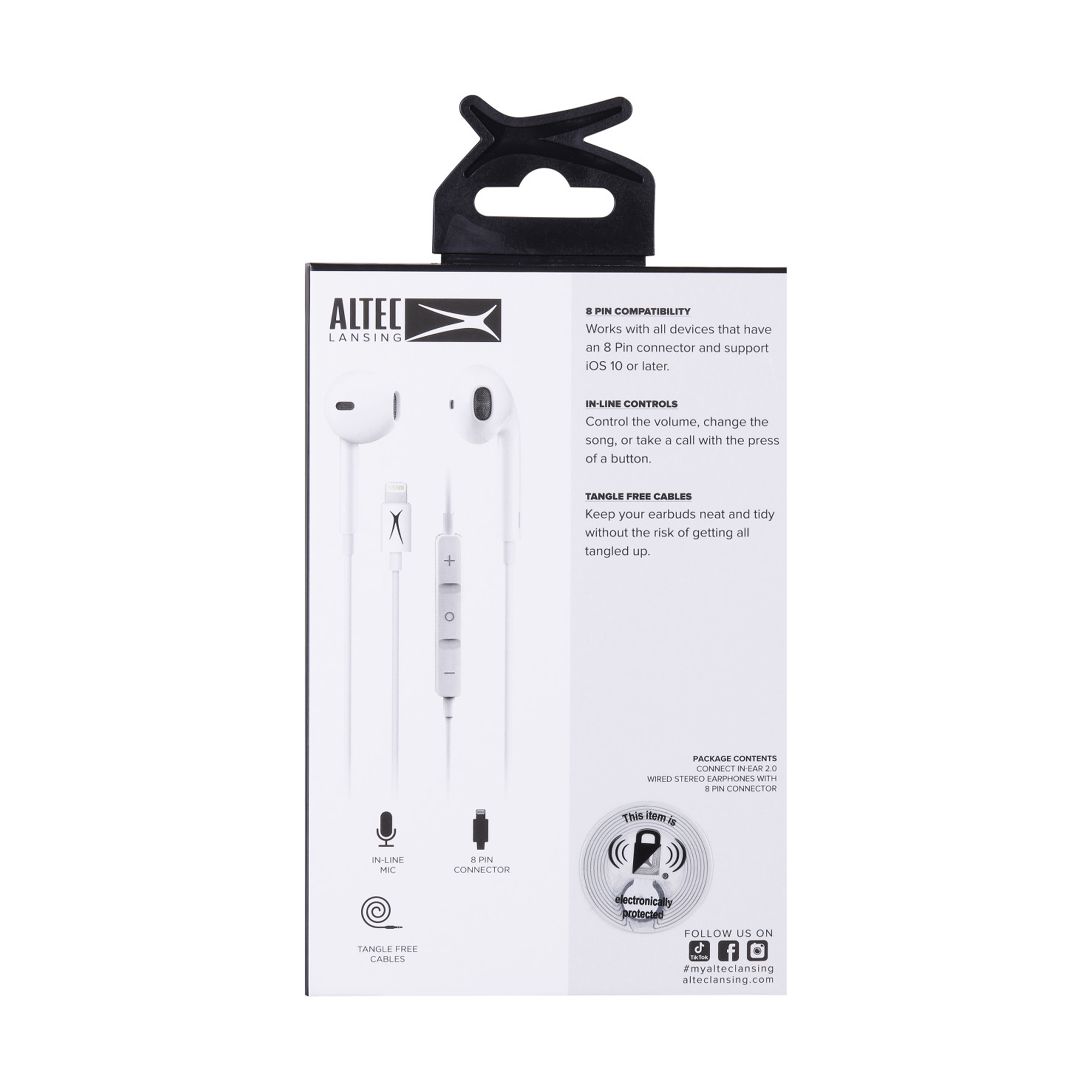 Altec Lansing Connect In-Ear 2.0 écouteurs filaires blanc
