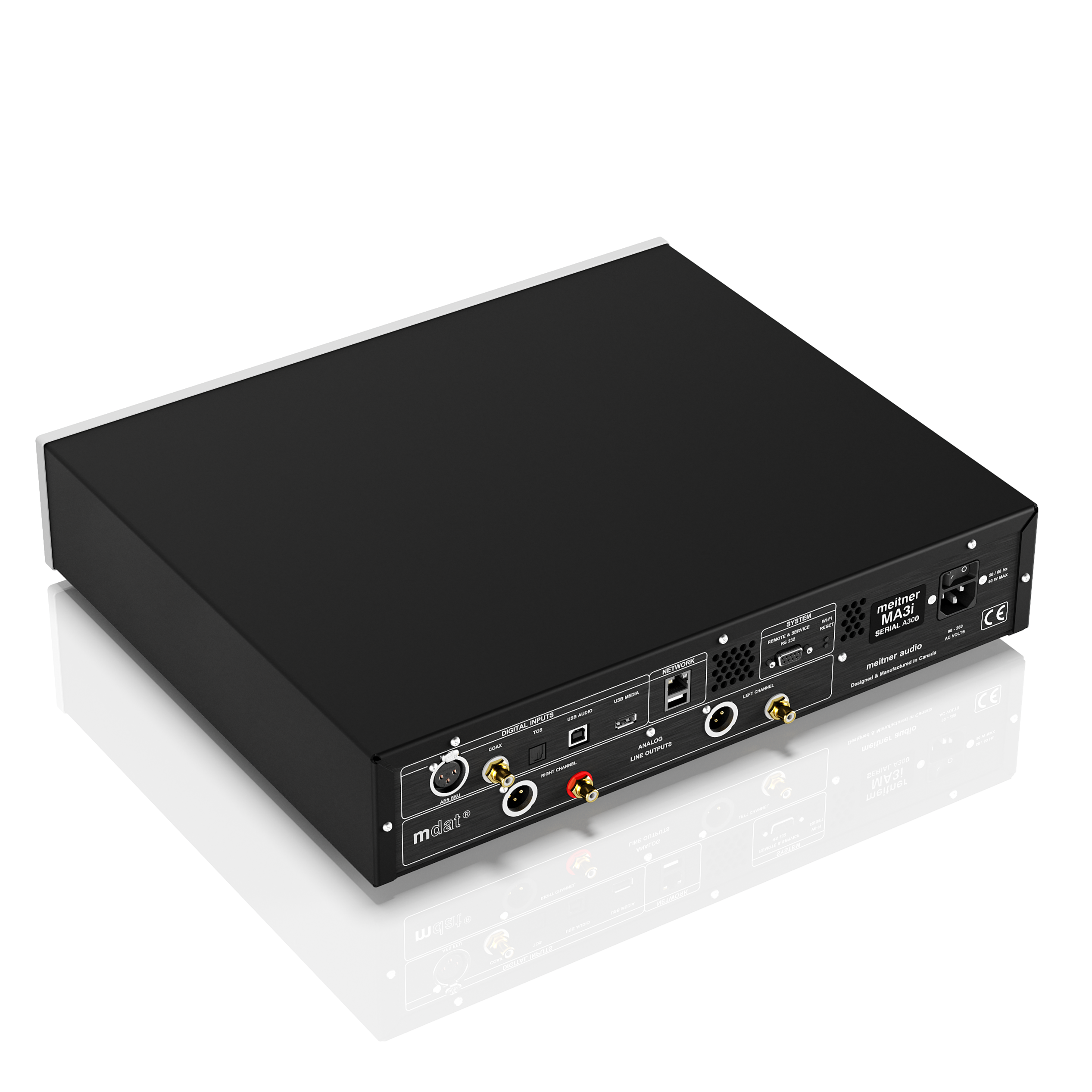 Meitner MA3i Convertisseur DAC Streaming Noir DSD128