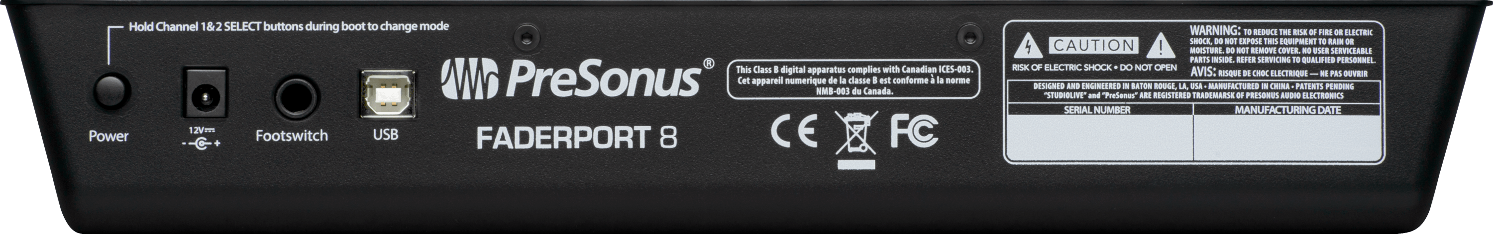 Studio One FaderPort 8 contrôleur DAW 8 faders motorisés USB