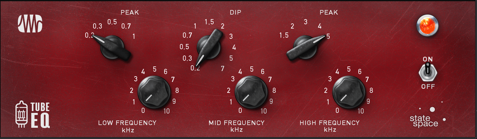 Studio One Fat Channel Tube EQ plugin égaliseur lampe