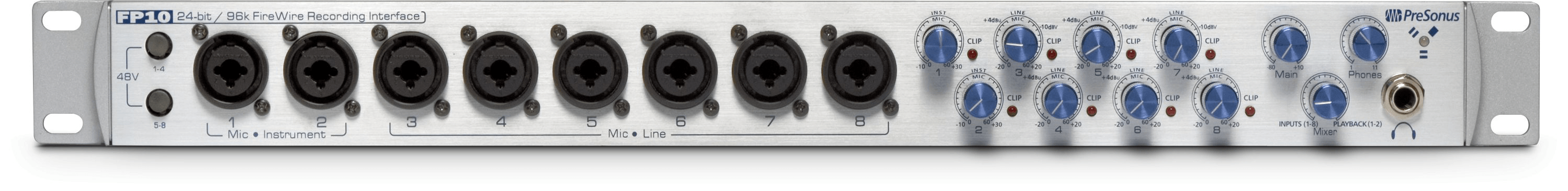 PreSonus FP10 interface FireWire 8 préamplis