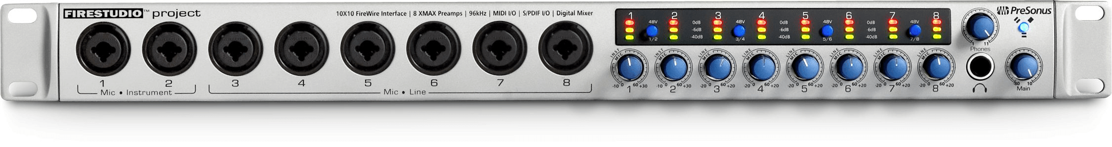 Studio One FireStudio Project Interface audio FireWire 8 préamplis