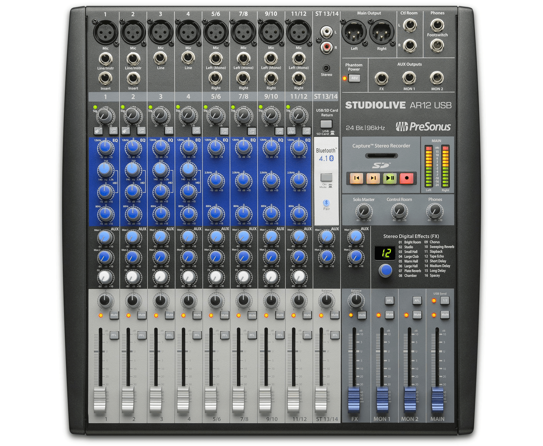 Studio One StudioLive AR12 USB Table mixage 14 canaux SD
