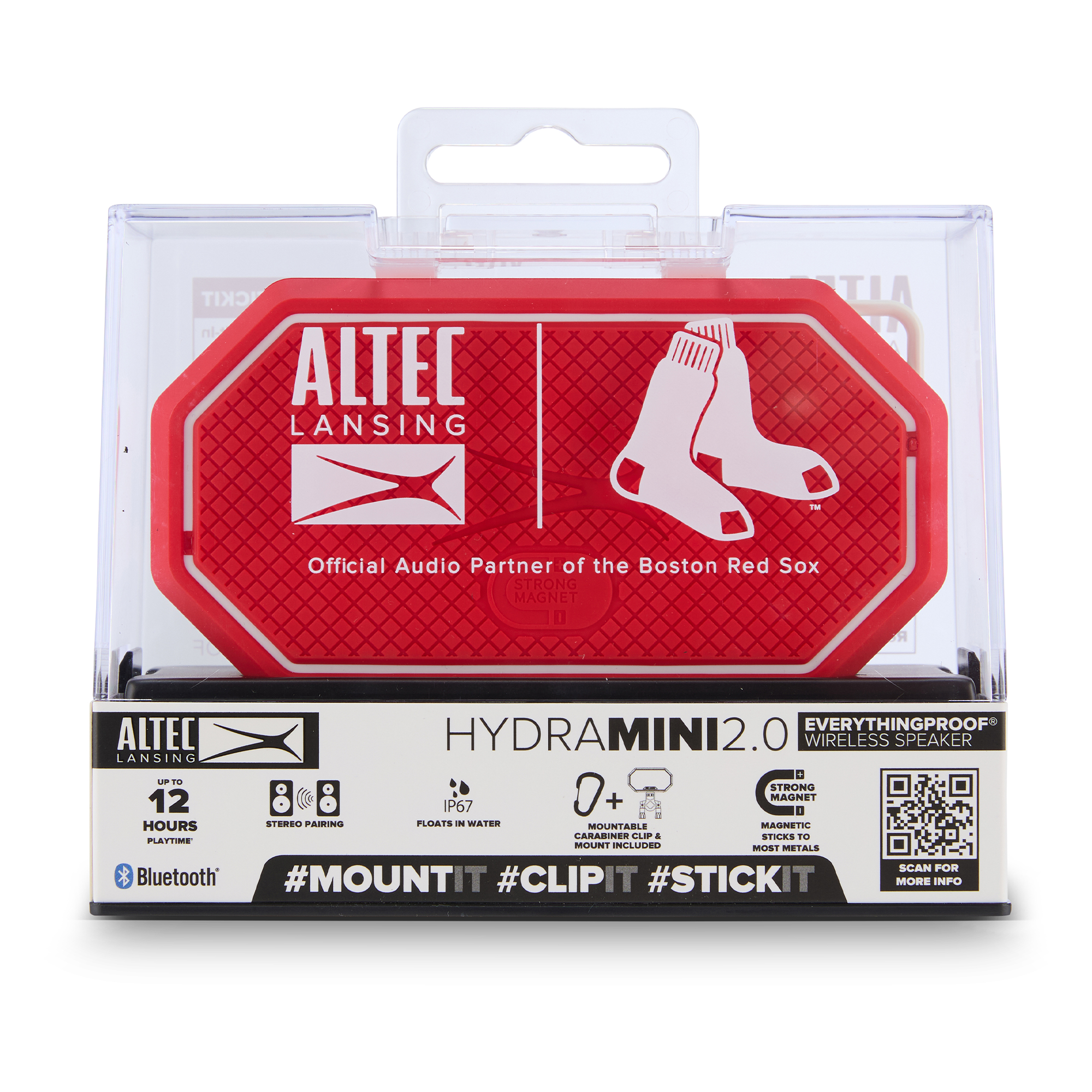 Altec Lansing HydraMini 2.0 mini enceinte Red Sox rouge 12h