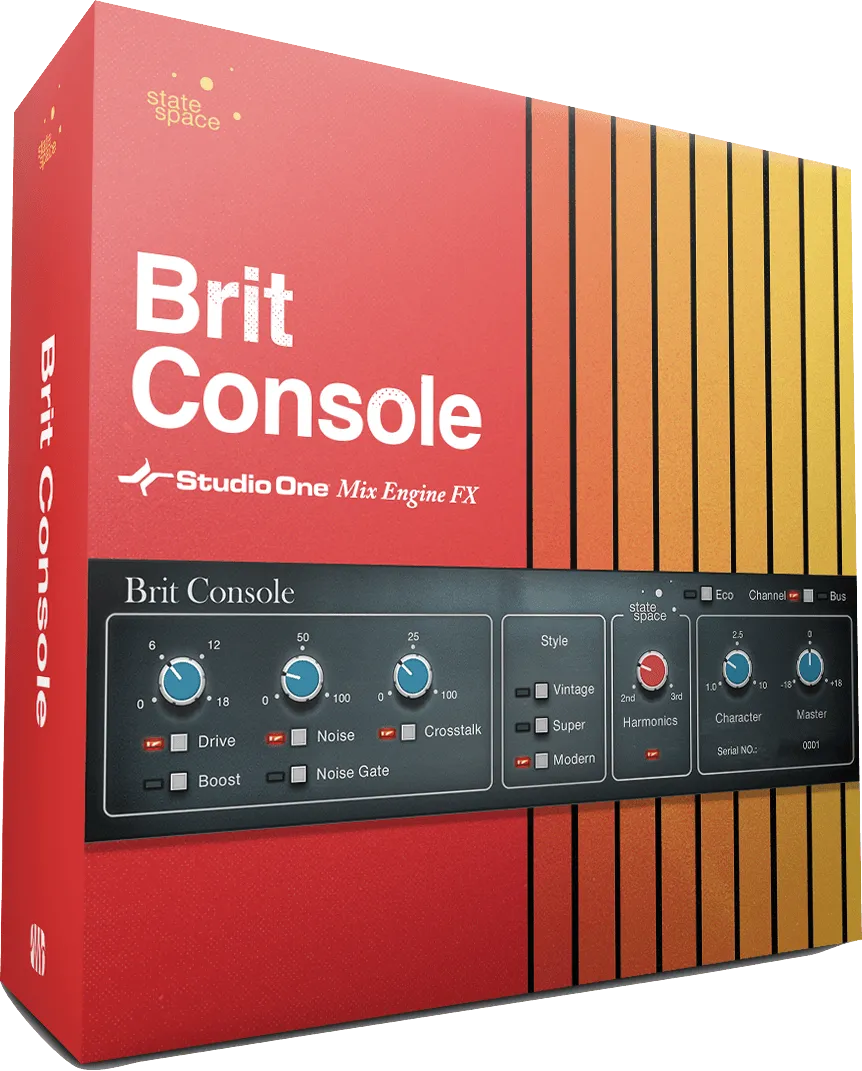 Studio One Retro Mix Brit Console plugin console britannique vintage