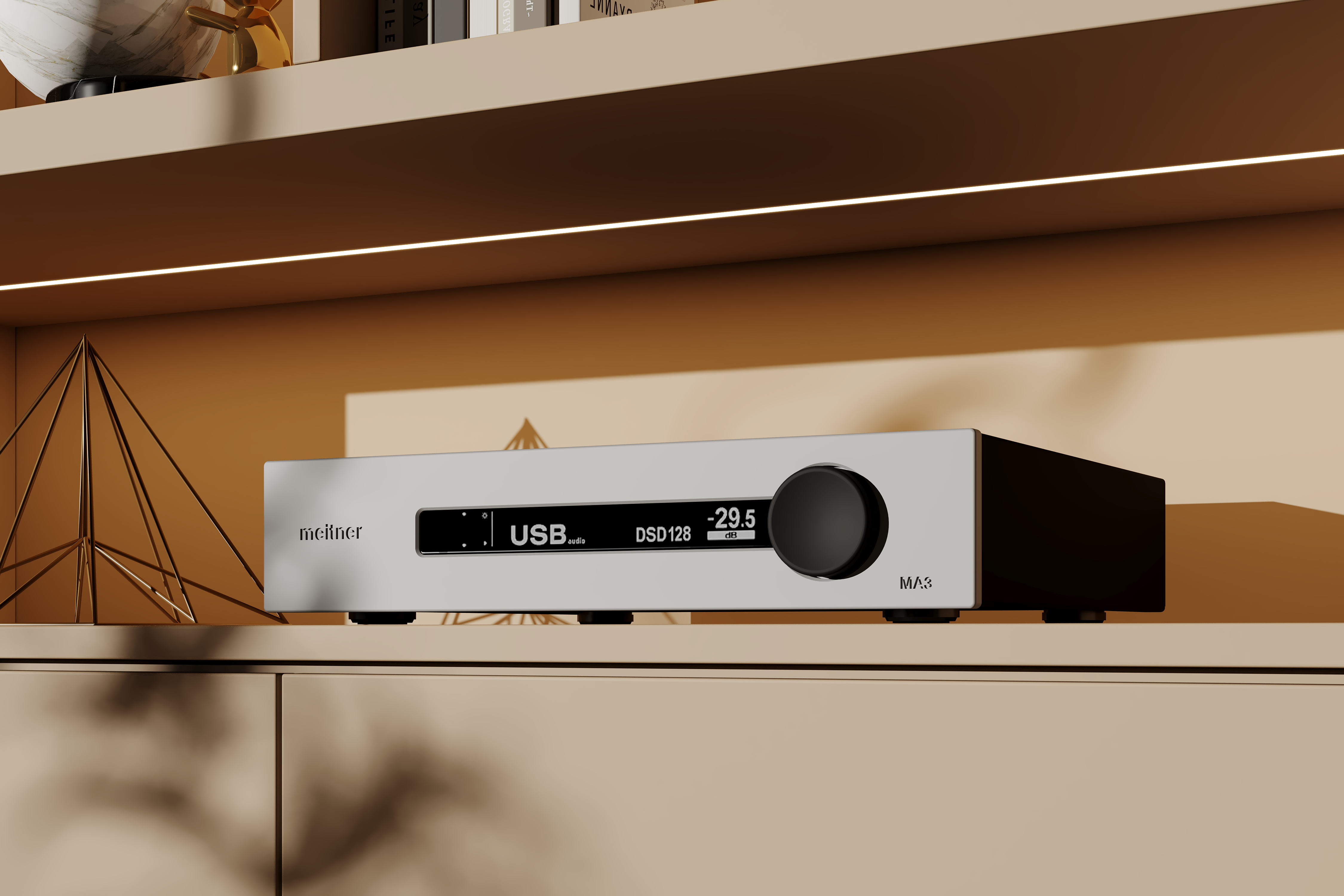 Meitner MA3 DAC streamer noir DSD MQA réseau