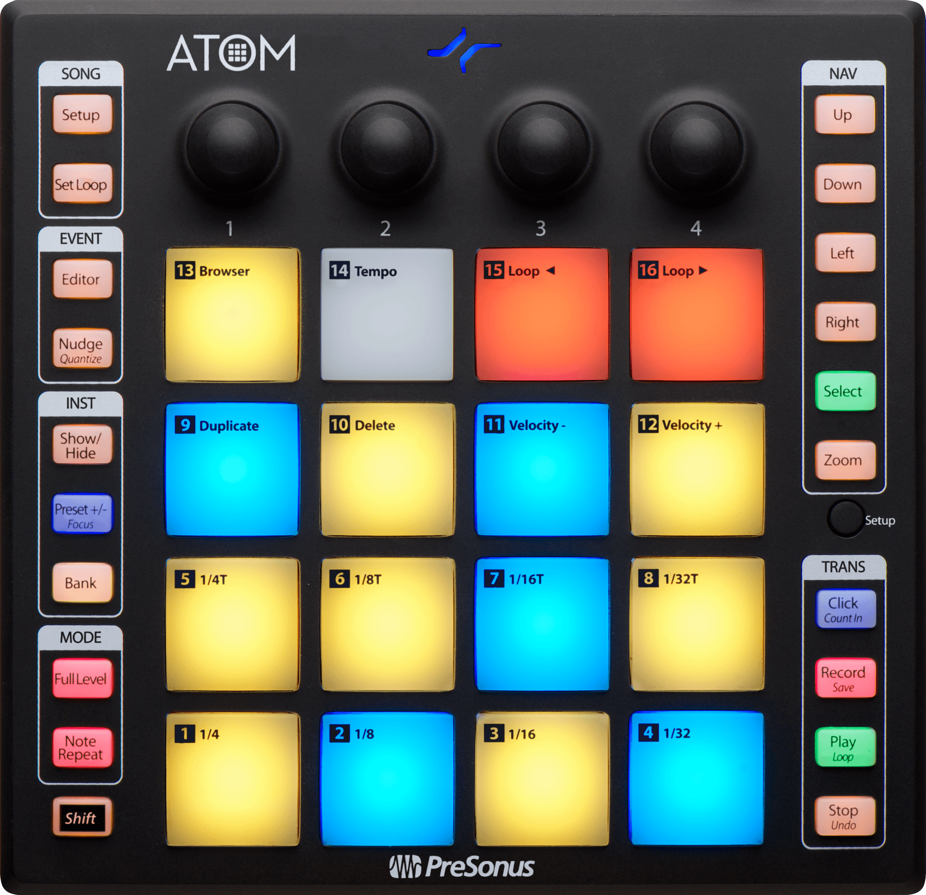 PreSonus ATOM Controller Contrôleur Pad MIDI USB