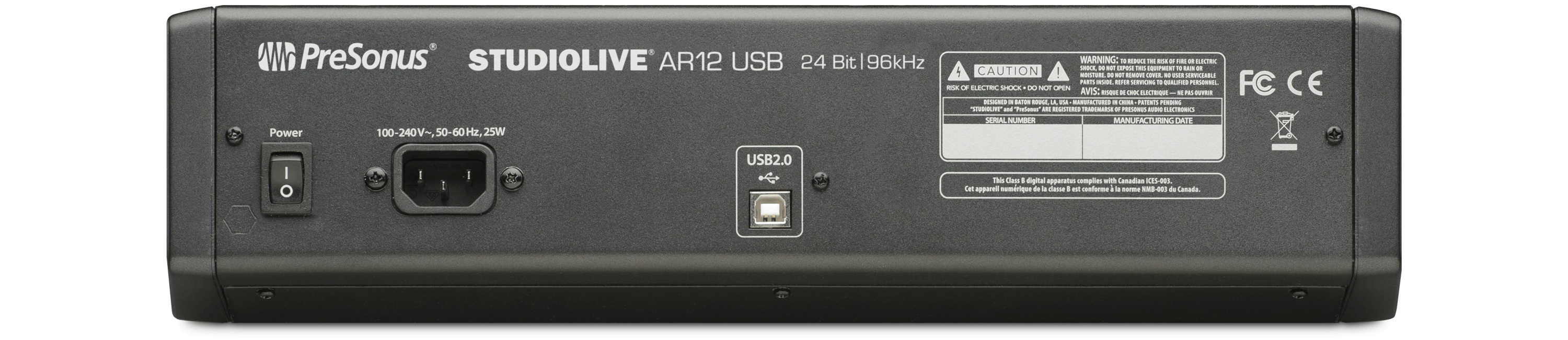 Studio One StudioLive AR12 USB Table mixage 14 canaux SD