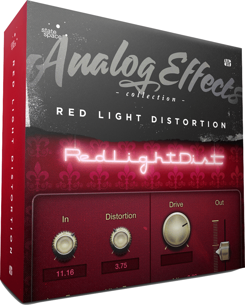 Studio One Red Light Distortion plugin saturation 6 modèles