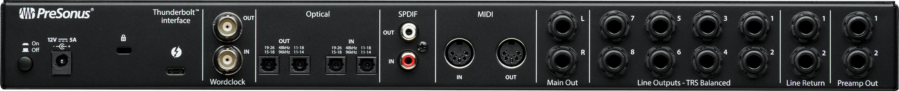 Studio One Quantum 2626 interface audio Thunderbolt 8 XMAX