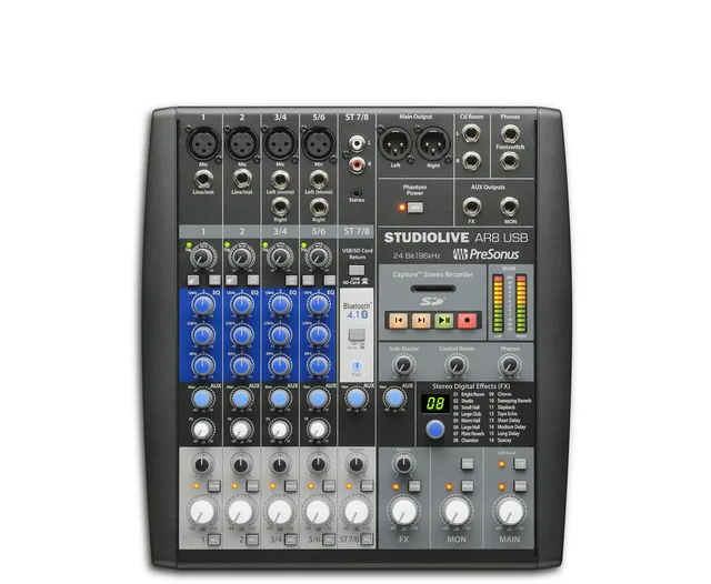 Studio One StudioLive AR8 USB Table de mixage 8 canaux Bluetooth