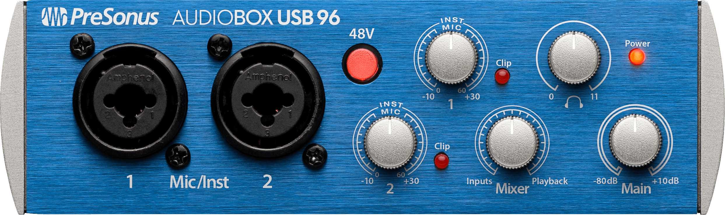 Studio One AudioBox USB 96 interface audio bleue 24 bits