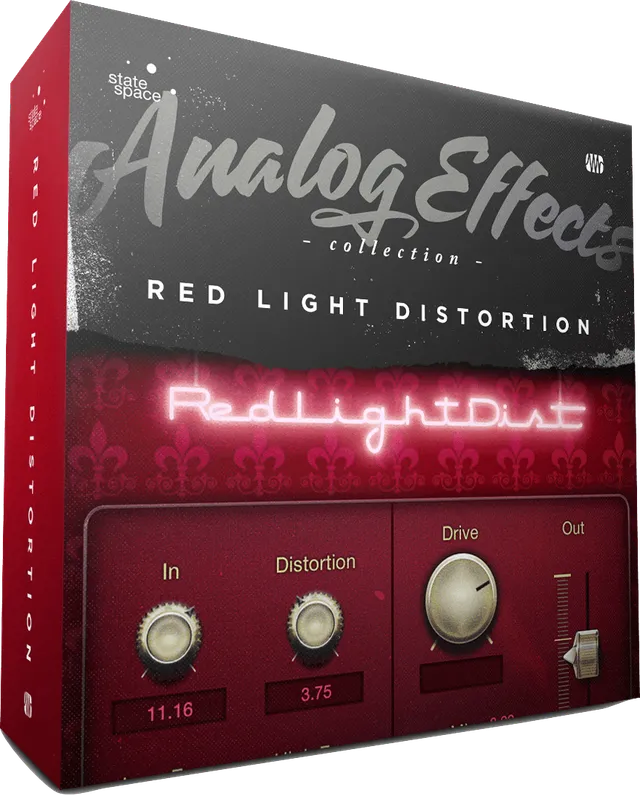 Studio One Red Light Distortion plugin saturation 6 modèles