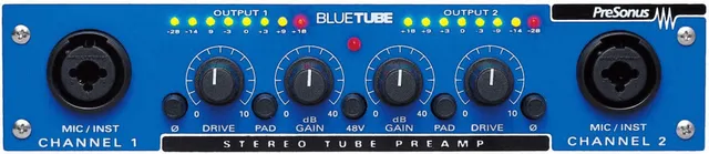 PreSonus BlueTube préampli micro tube stéréo voix guitare