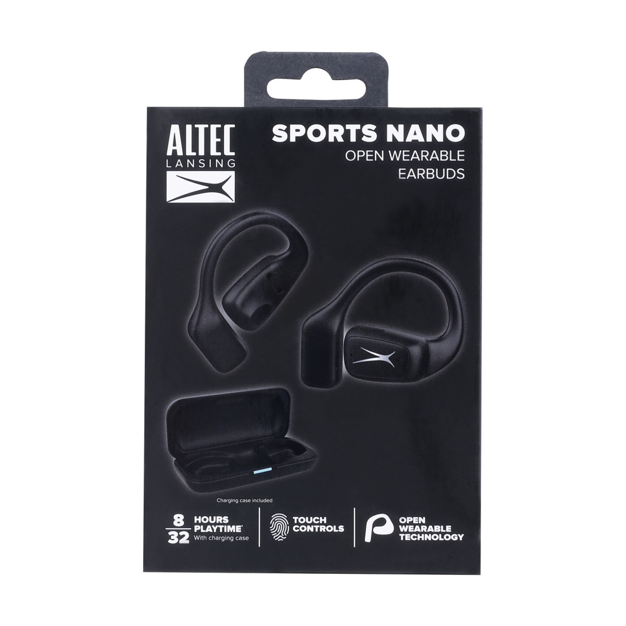 Altec Lansing Sports Nano OWS écouteurs sport Noir tactiles