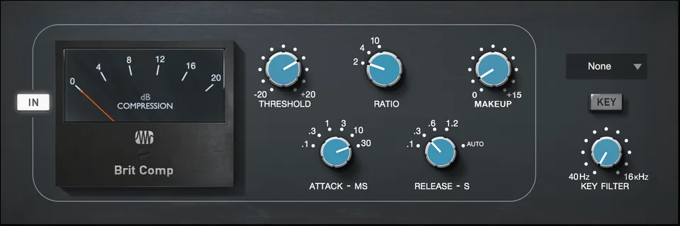 Studio One Fat Channel Brit Comp Plugin compresseur VCA