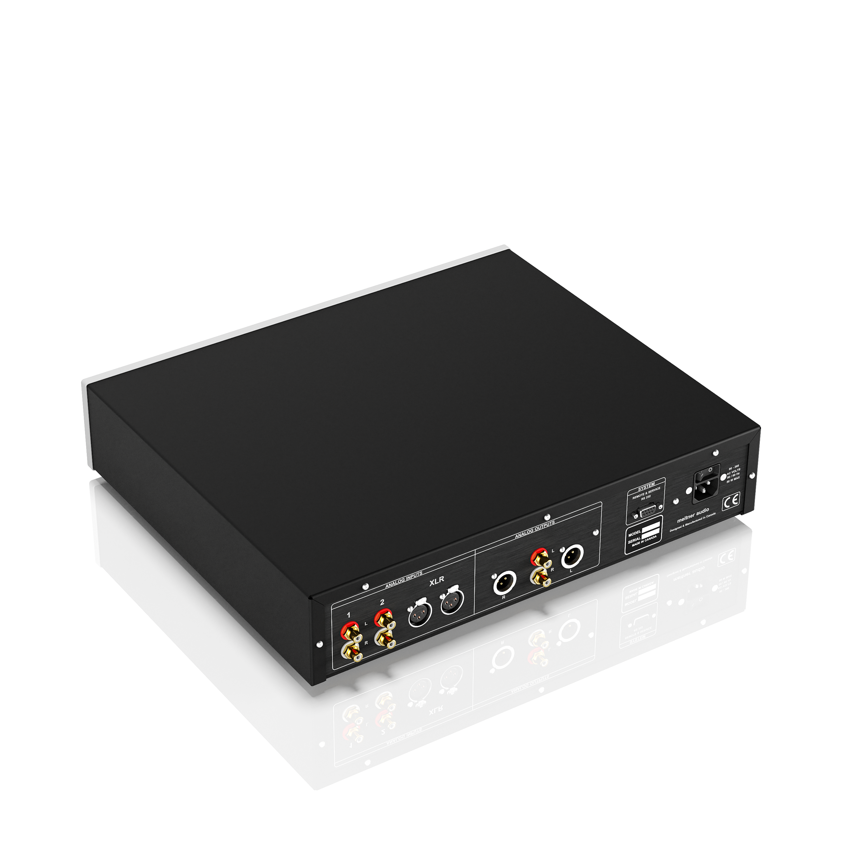 Meitner PRE préampli stéréo argent XLR RCA classe A