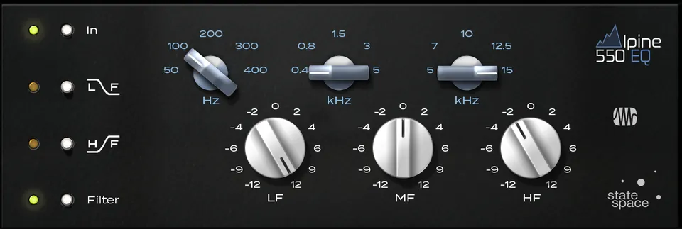 Studio One Fat Channel Alpine EQ-550 plugin égaliseur vintage