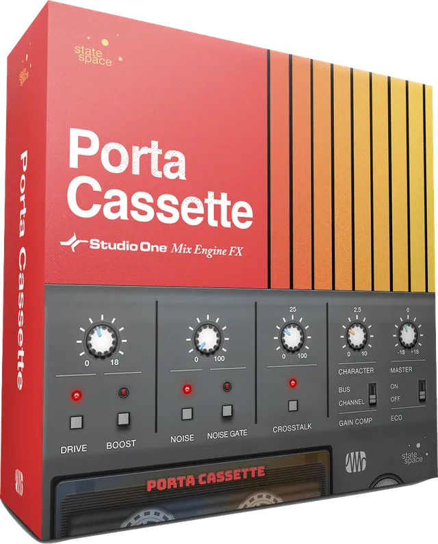 Studio One Retro Mix Porta Cassette plugin lo-fi 4 pistes