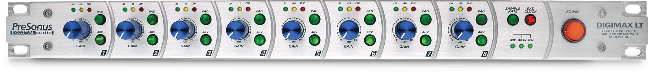 PreSonus DigiMax LT interface audio préampli micro 8 canaux