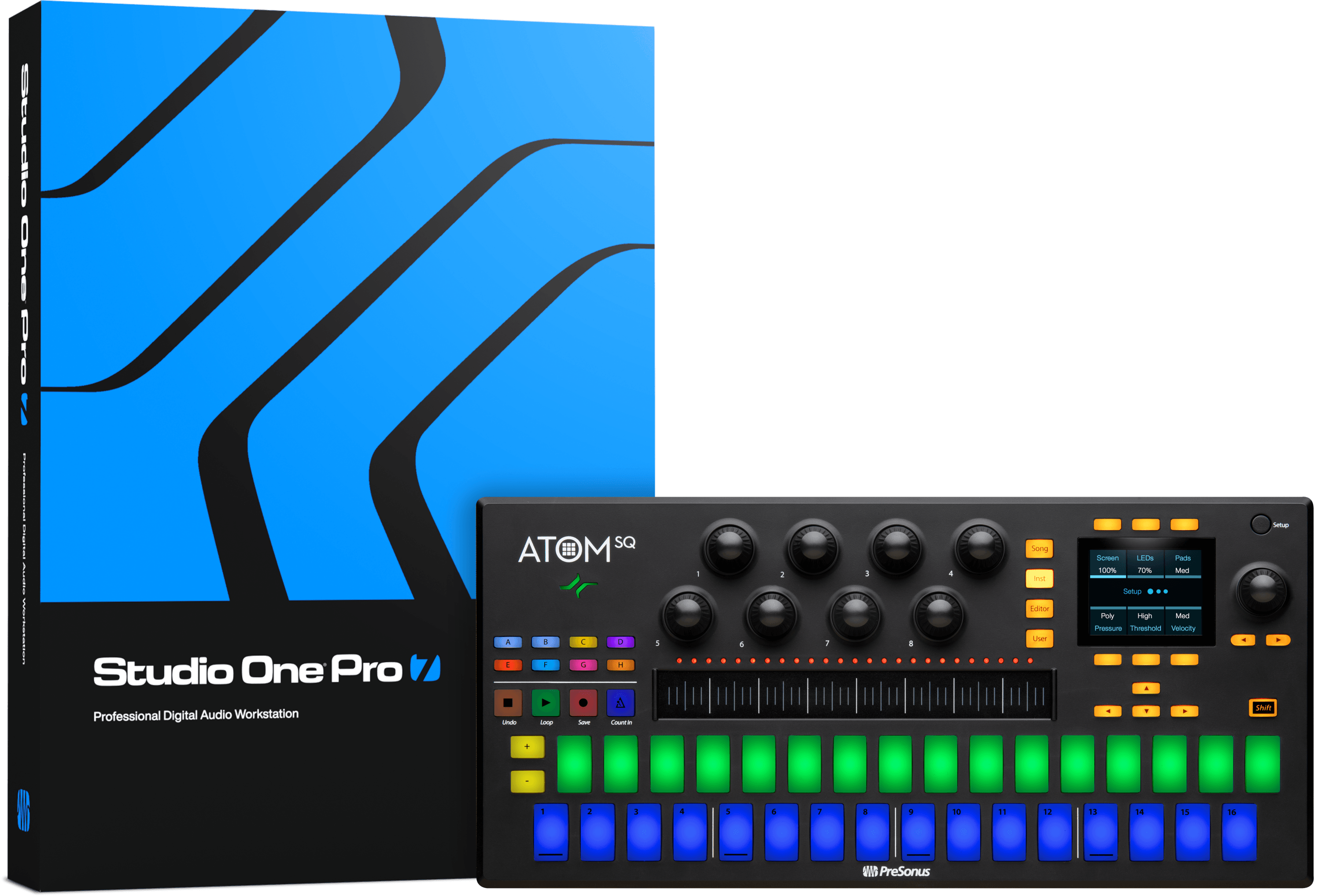 Studio One ATOM SQ contrôleur pad MIDI 32 pads RGB USB