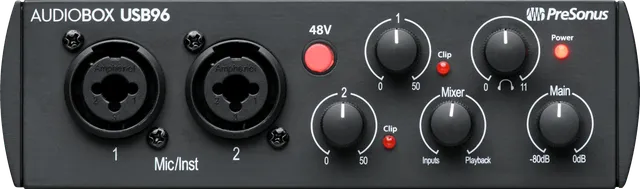 Studio One AudioBox USB 96 Interface audio USB 2 canaux MIDI