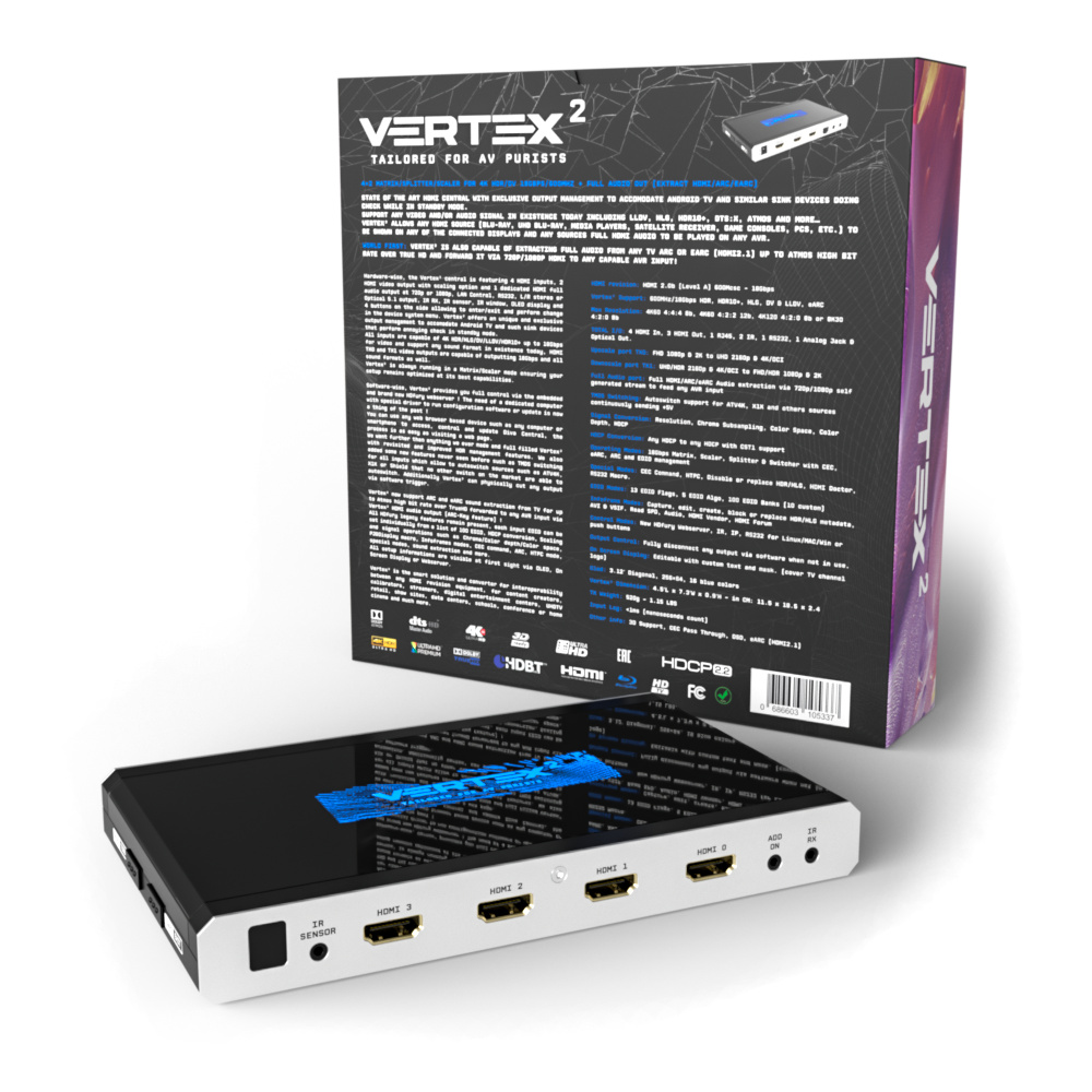 HDFury Vertex2 4K processeur vidéo 18Gbps HDR