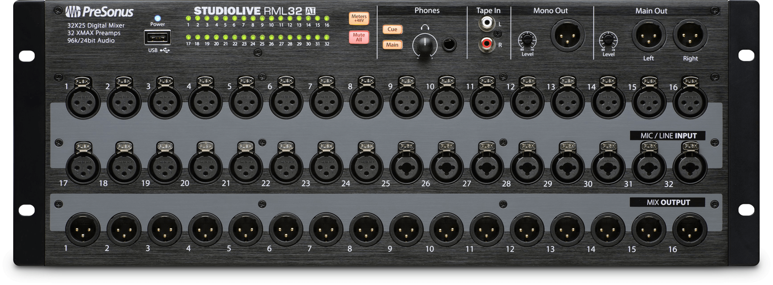 Studio One StudioLive RML32AI console numérique rack 32 canaux