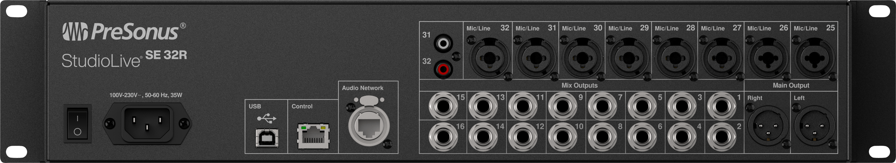 Studio One StudioLive SE 32R table mixage rack 32 voies