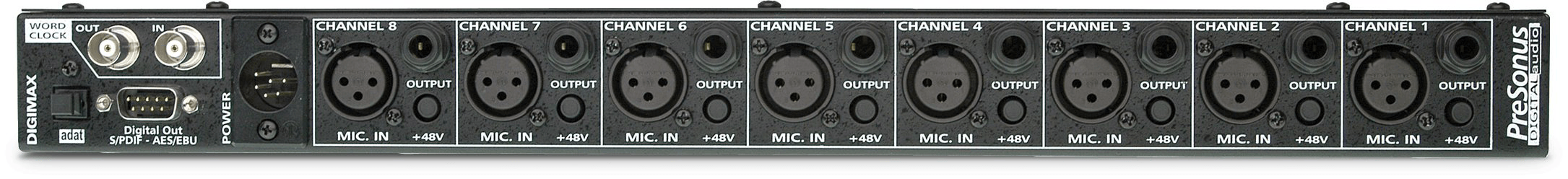 Studio One DigiMax 96k préampli micro 8 canaux ADAT