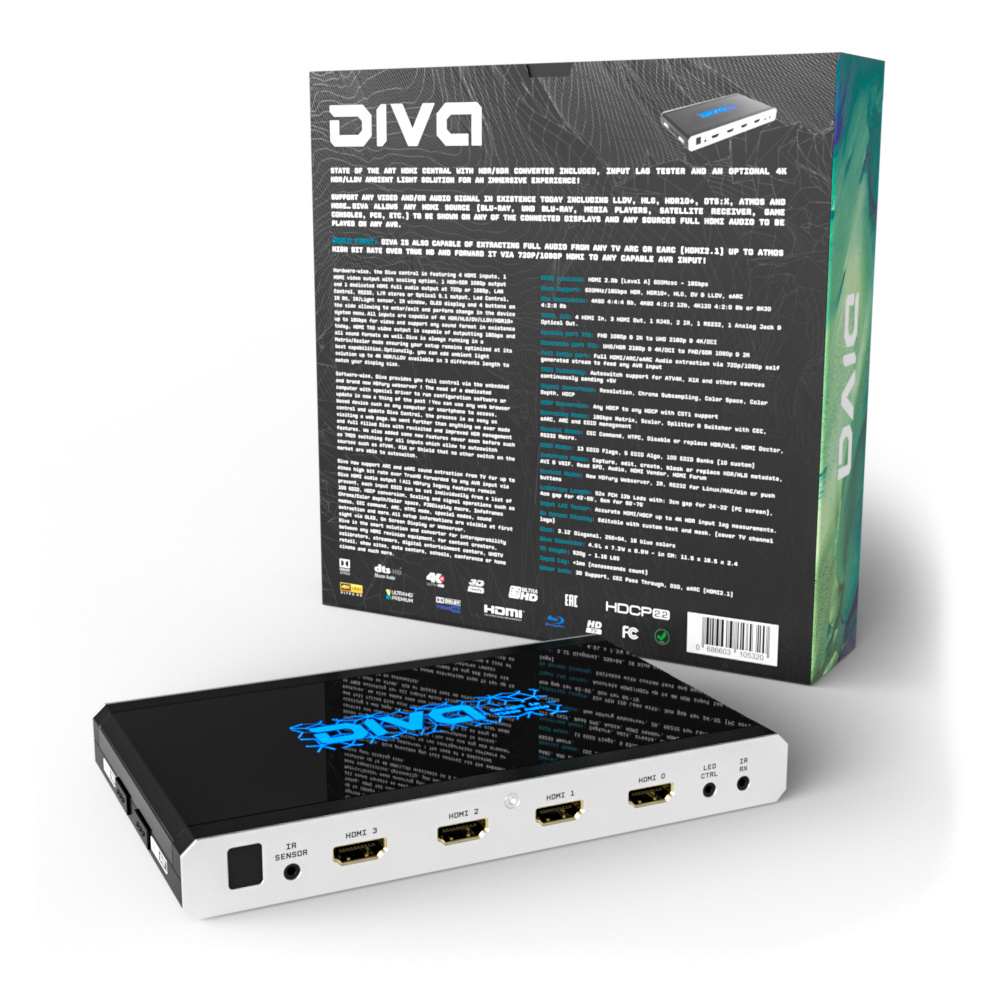 HD Fury 4K Diva 18Gbps processeur vidéo HDMI HDR eARC