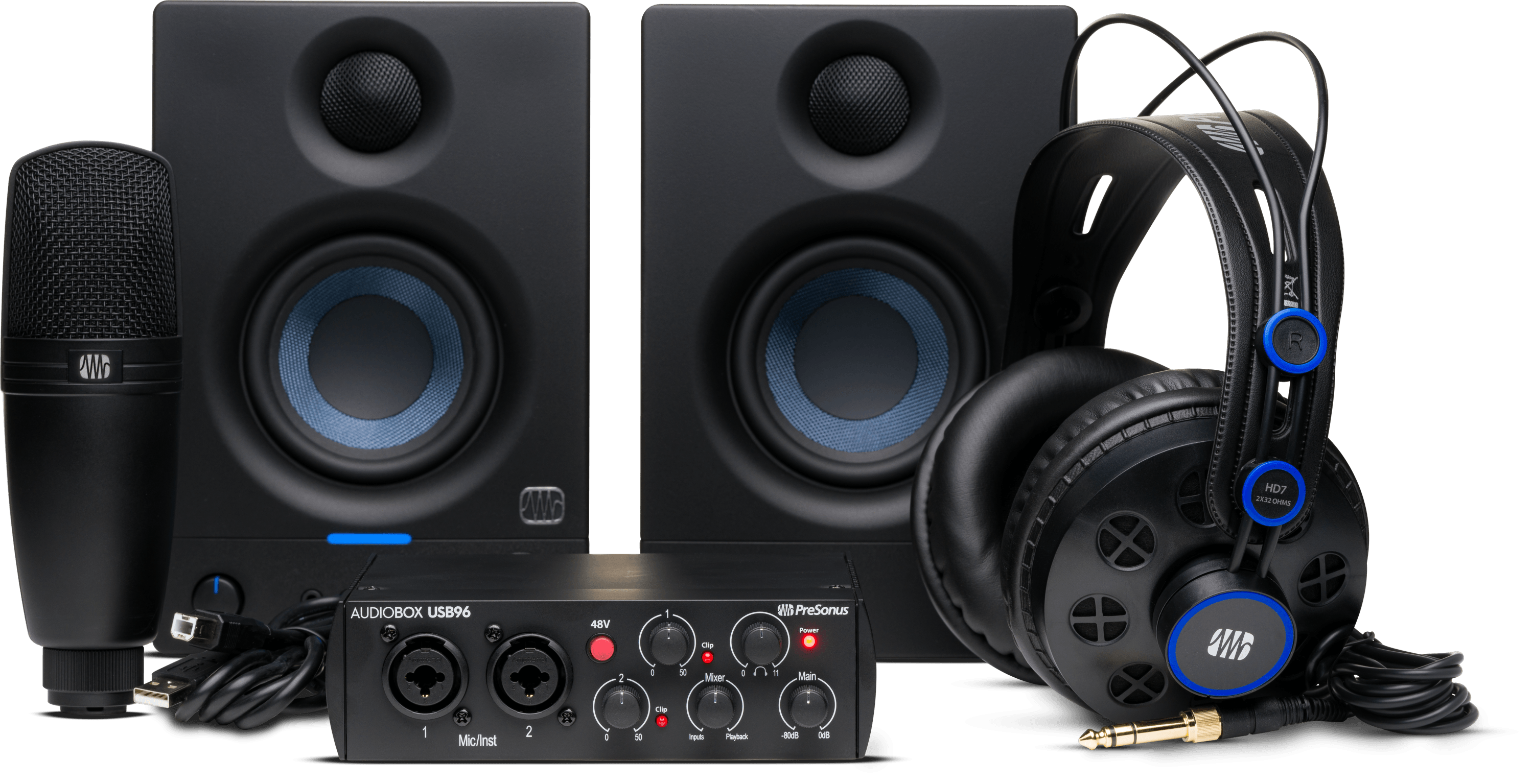Studio One AudioBox USB 96 Complete Bundle pack studio complet