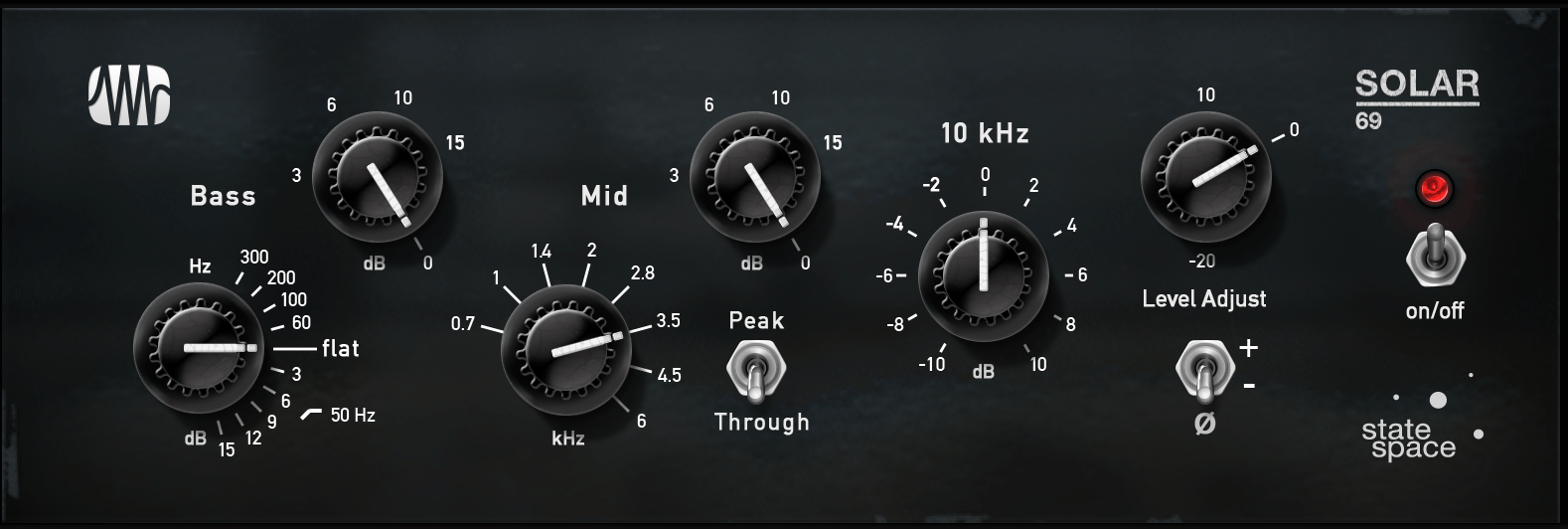 Studio One Solar 69 plugin EQ égaliseur britannique Fat Channel