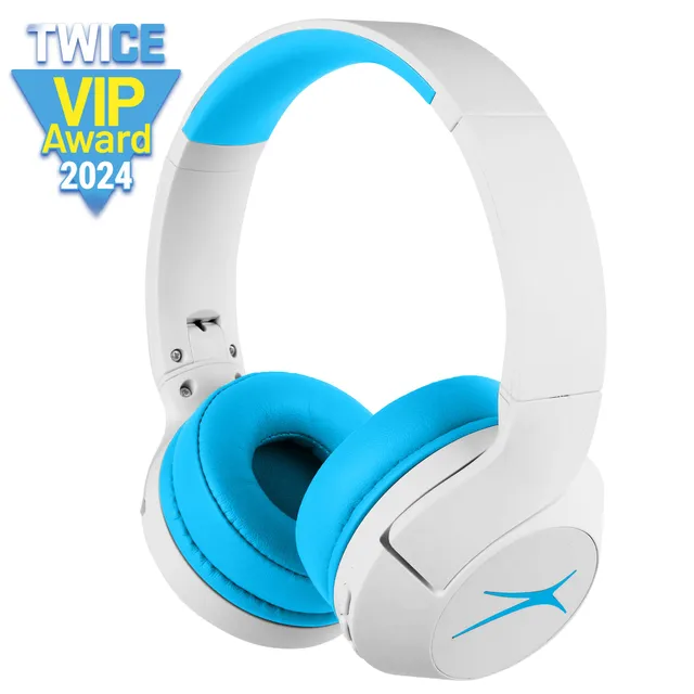 Altec Lansing Kid Safe 2-en-1 Casque Enfant 85dB Whiteout Wave Blue
