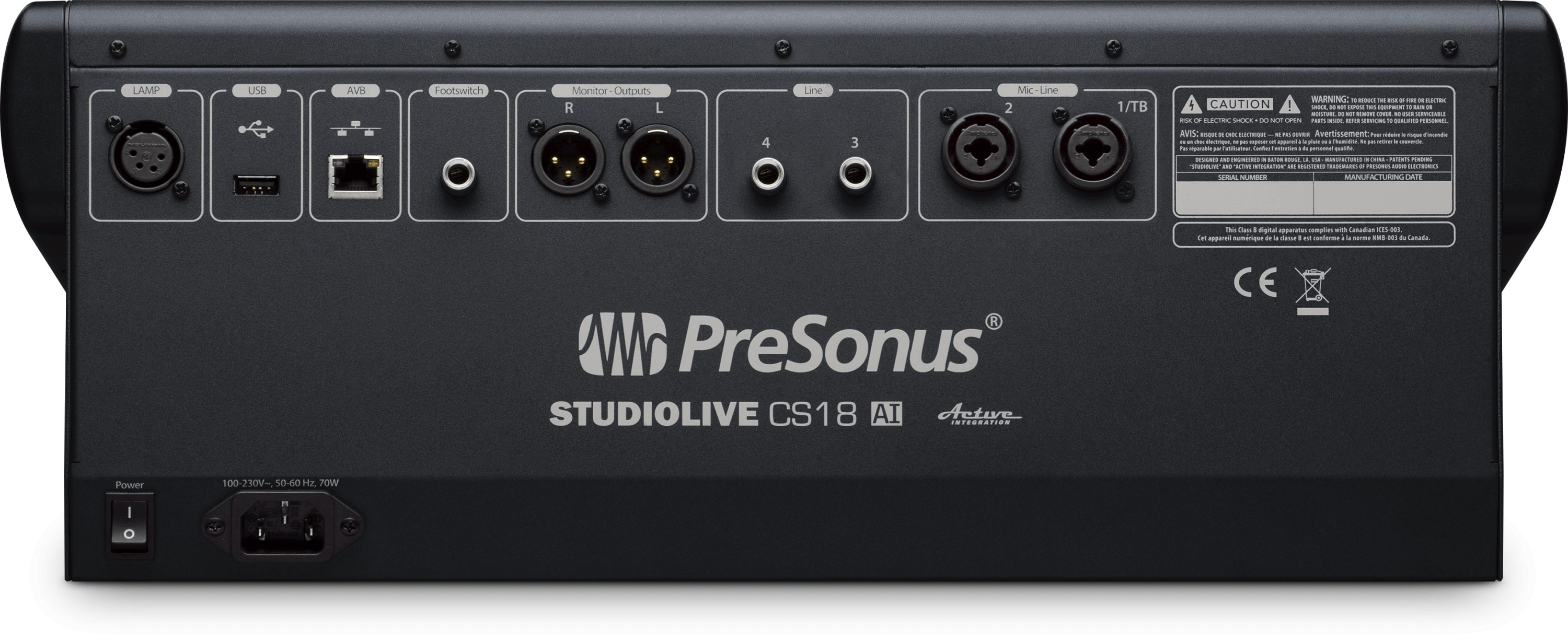 PreSonus StudioLive CS18AI surface de contrôle 18 faders