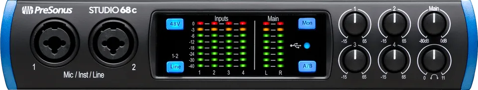 Studio One Studio Series 68c interface audio USB 4 préamplis XMAX
