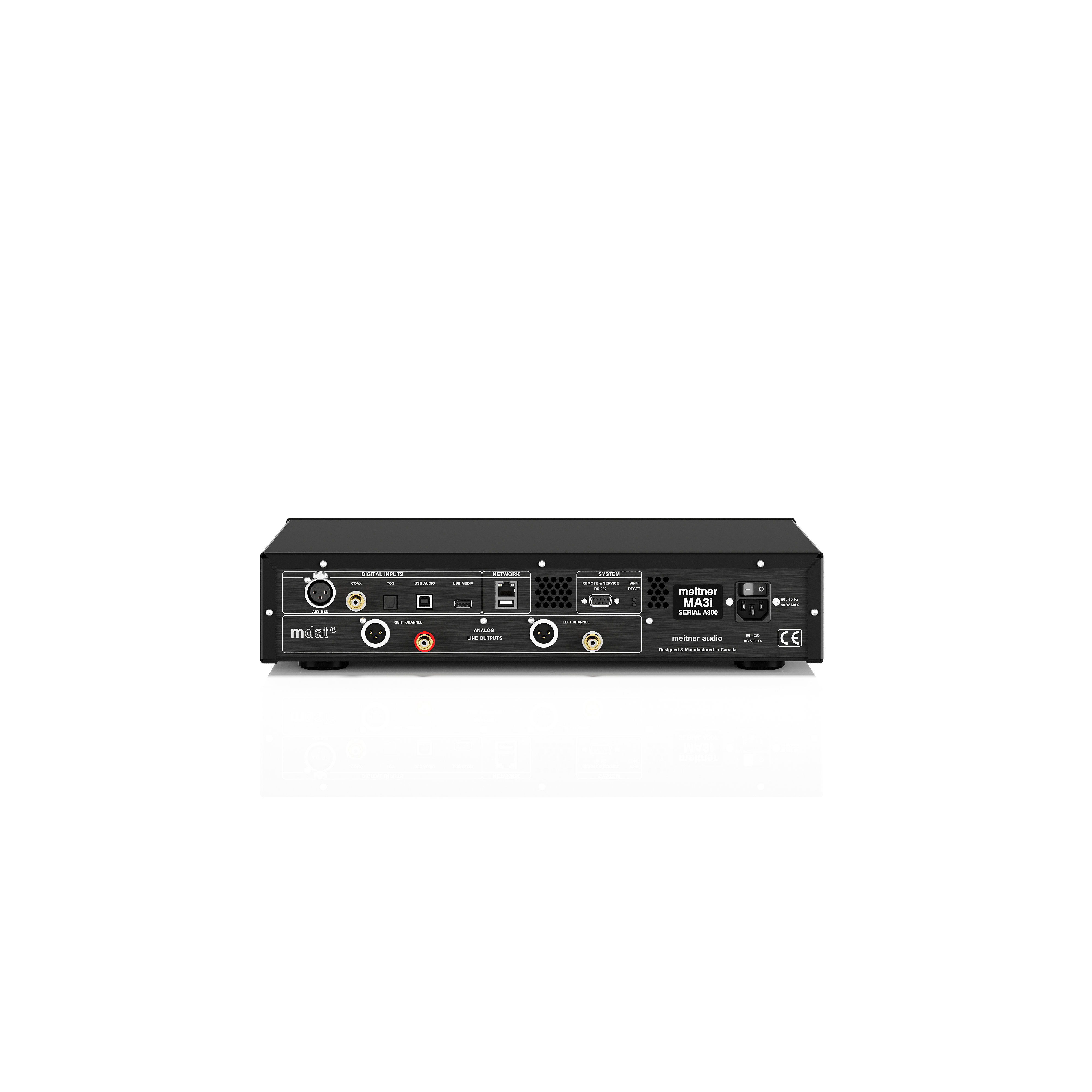 Meitner MA3 DAC streamer noir DSD MQA réseau