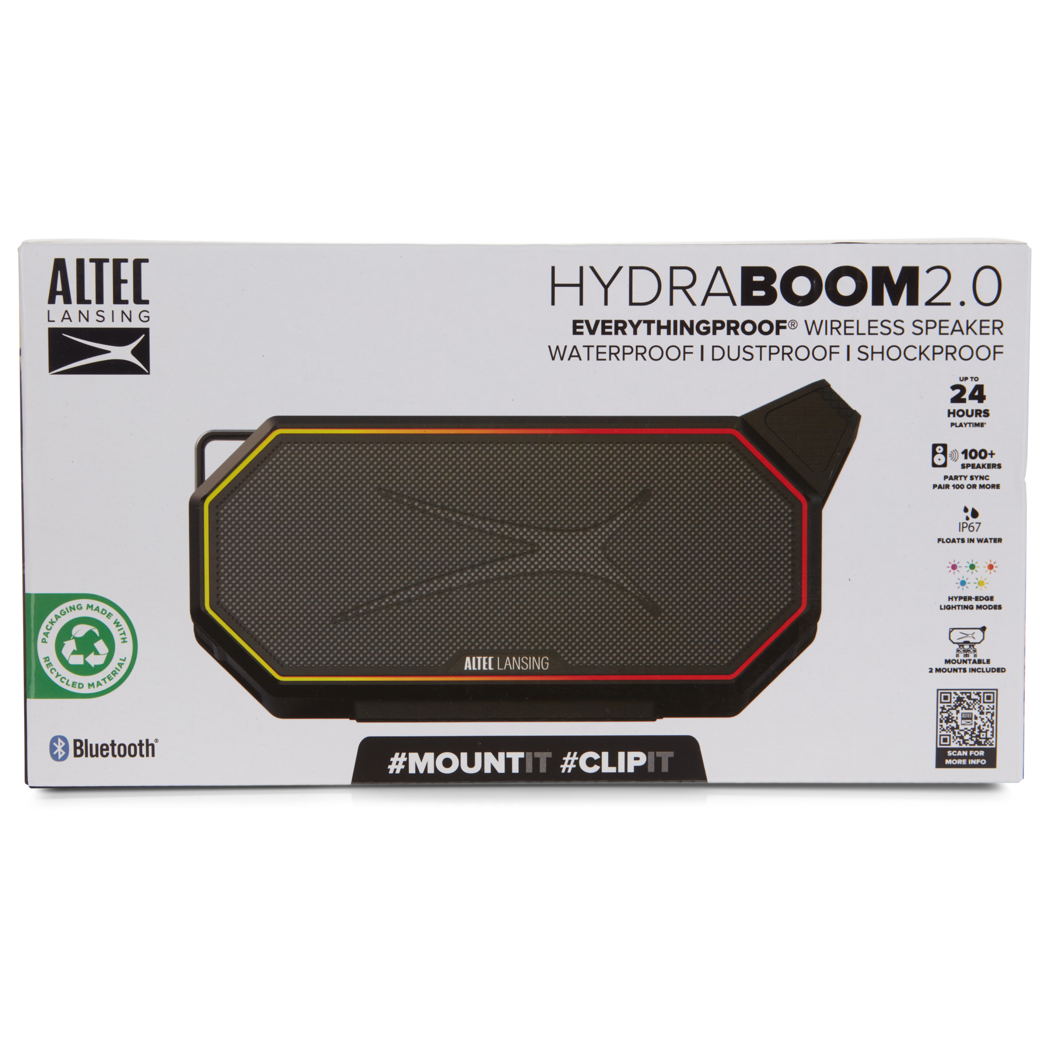 Altec Lansing HydraBoom 2.0 enceinte Bluetooth IP67 LED