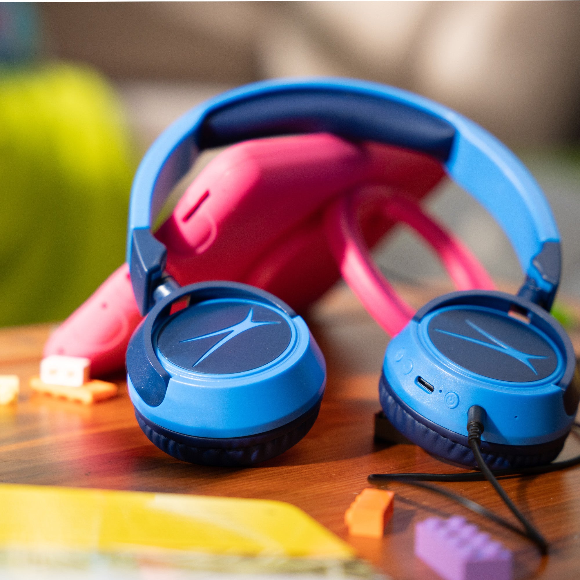 Altec Lansing Kid Safe 2-en-1 casque enfant bleu 30h