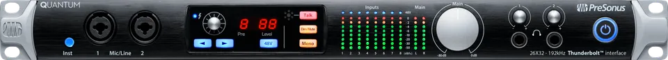 Studio One Quantum interface audio Thunderbolt 26x32 192 kHz