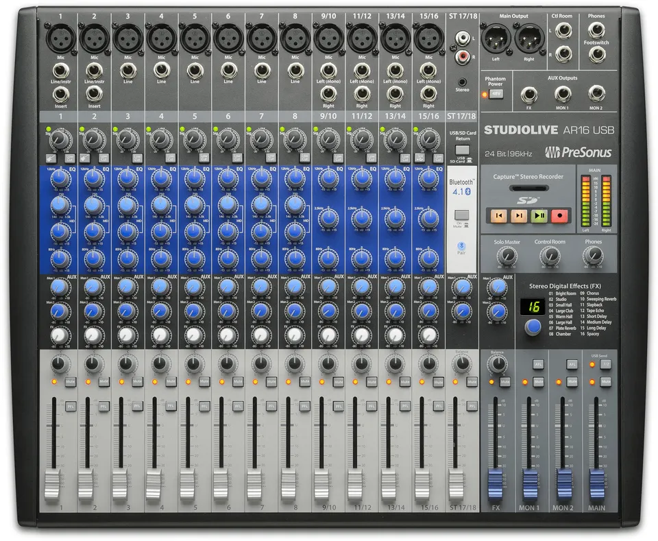 Studio One StudioLive AR16 USB Table de mixage 18 canaux