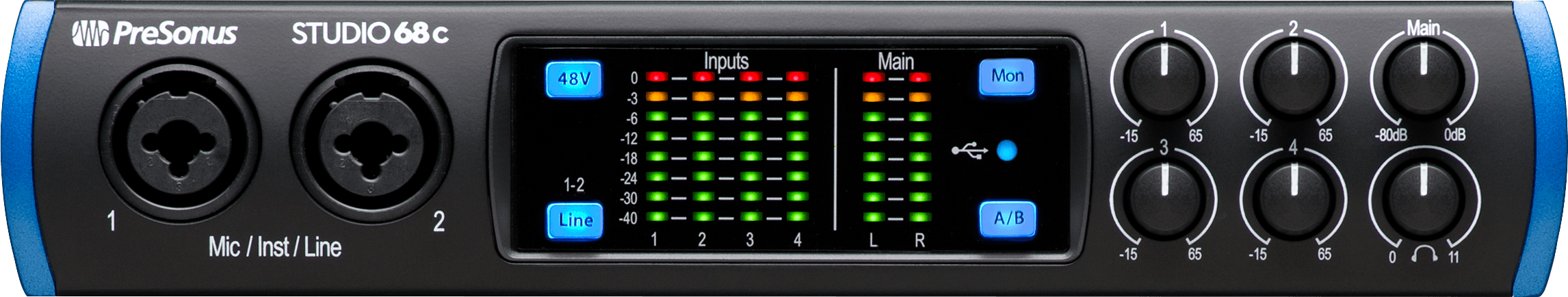Studio One Studio Series 68c interface audio USB 4 préamplis XMAX
