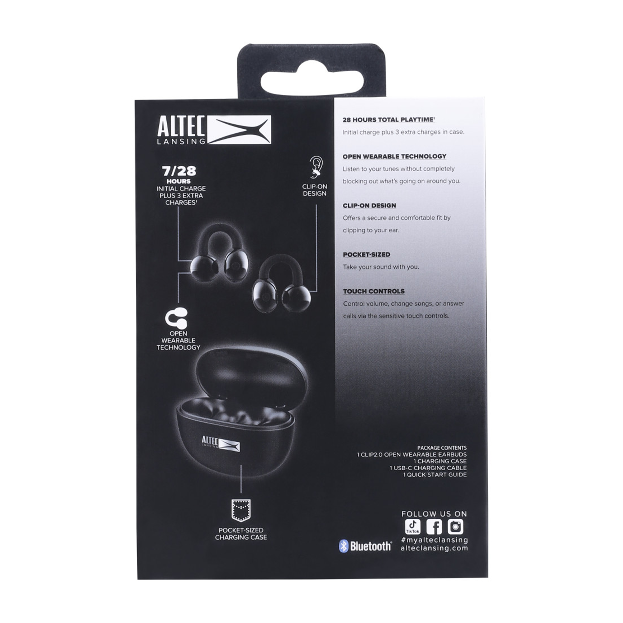 Altec Lansing CLIP 2.0 écouteurs open wearable noir