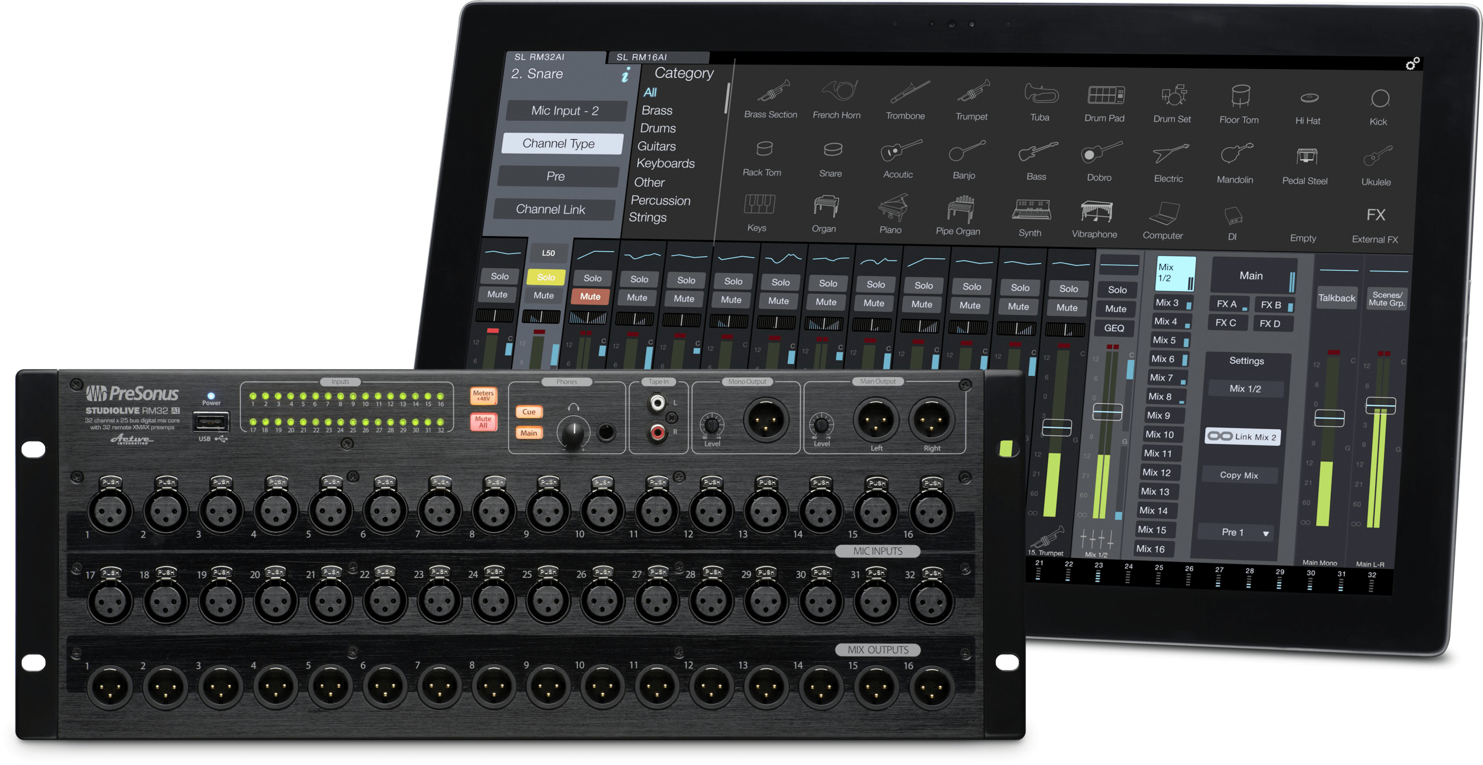 Studio One StudioLive RM32AI Console numérique rack 32 canaux