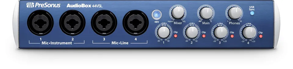 Studio One AudioBox 44VSL Interface audio USB 4x4 24/96